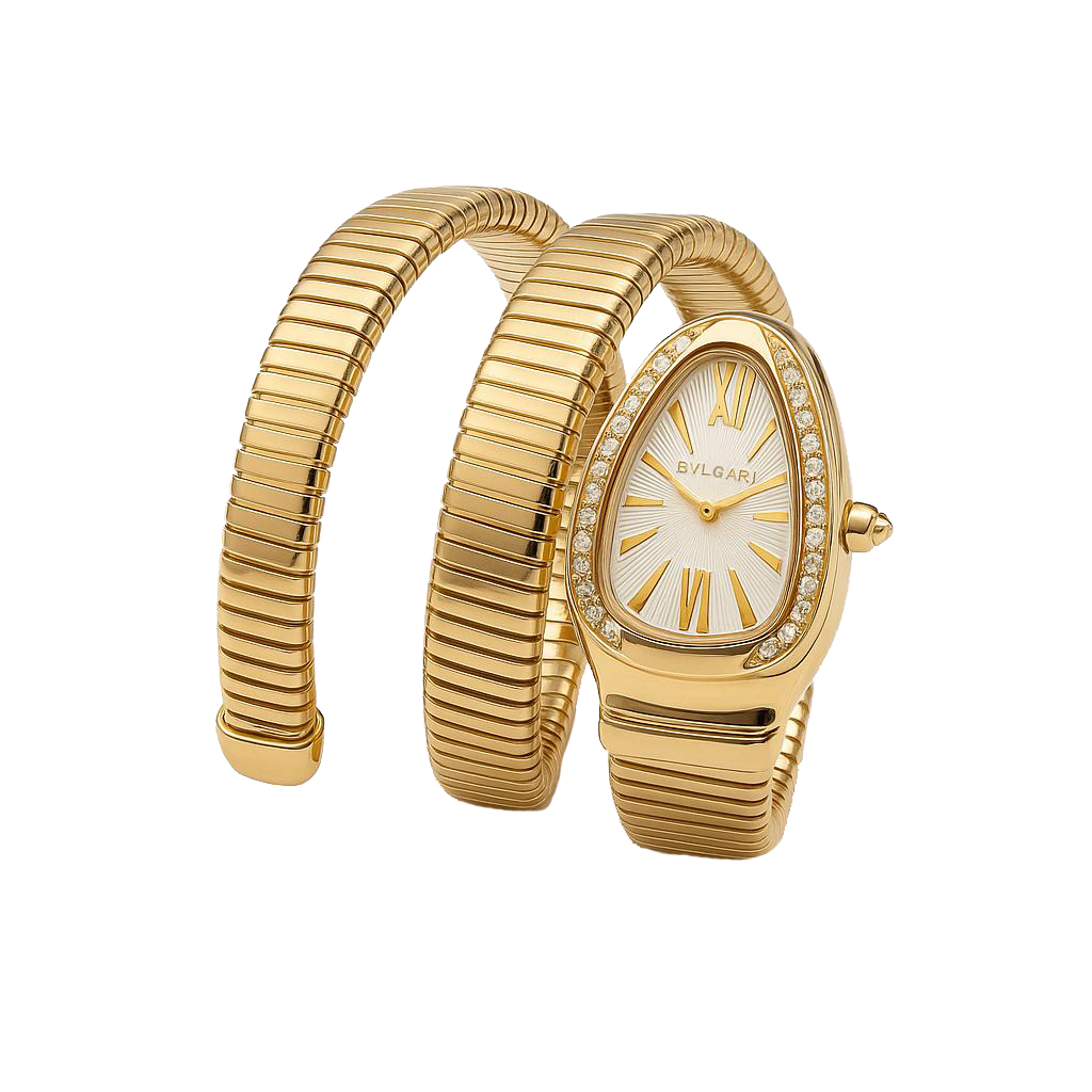 Bvlgari Gold/White Dial Women