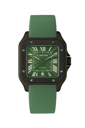 Cartier Rubber Green Men