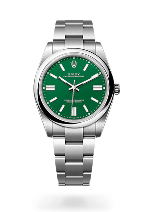 Rolex Perpetual Green Dial Men