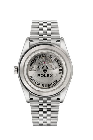Rolex Oyster Datejust Glassy Back Blue Dial Men