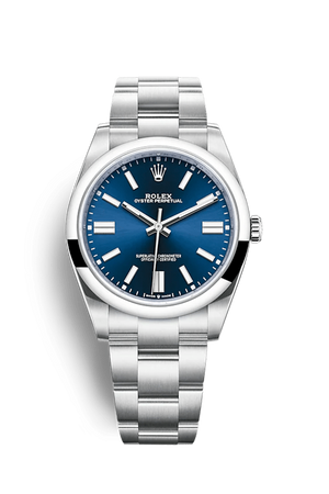Rolex Oyster Blue Dial Men