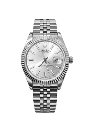 Rolex Oyster Datejust Glassy Back White Dial Men