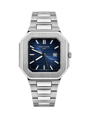 Patek Philippe Cubitus Silver Navy Blue Dial Men