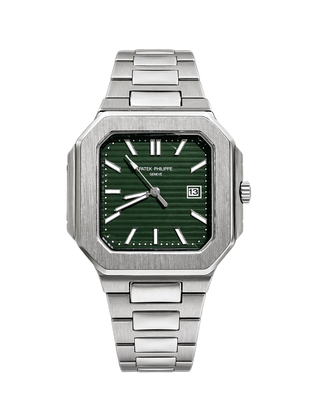 Patek Philippe Cubitus Silver Green Dial Men