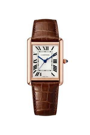 Cartier Tank Brown/Rosegold Men