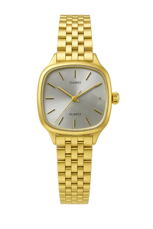 Casio Quartz Gold/White Dial Women