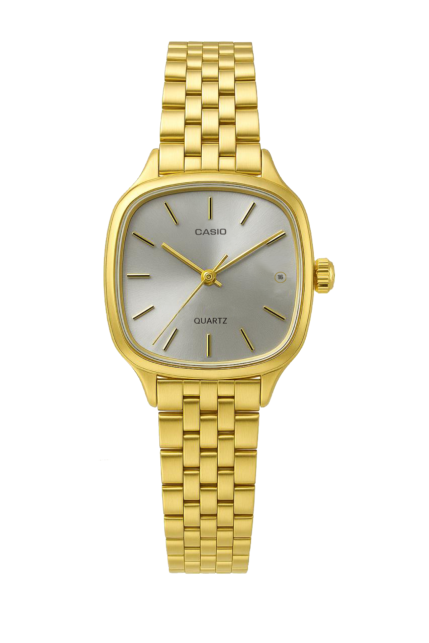 Casio Quartz Gold/White Dial Women