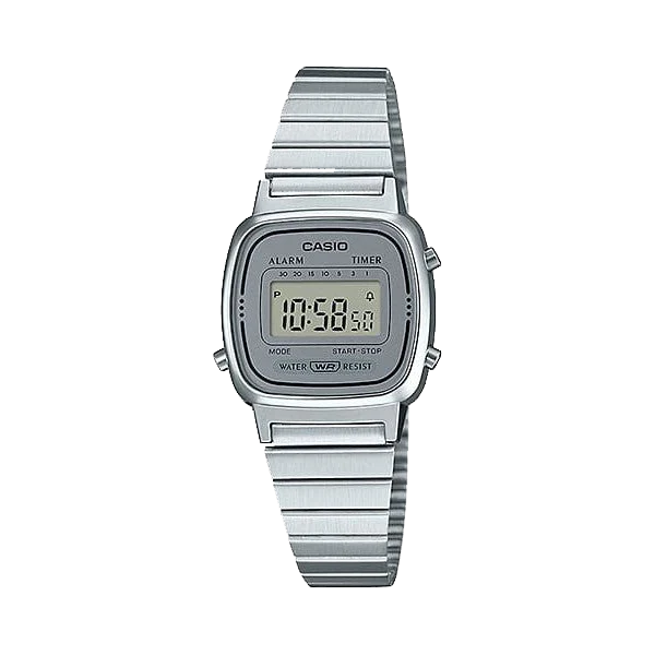 Casio Digital All Silver Women