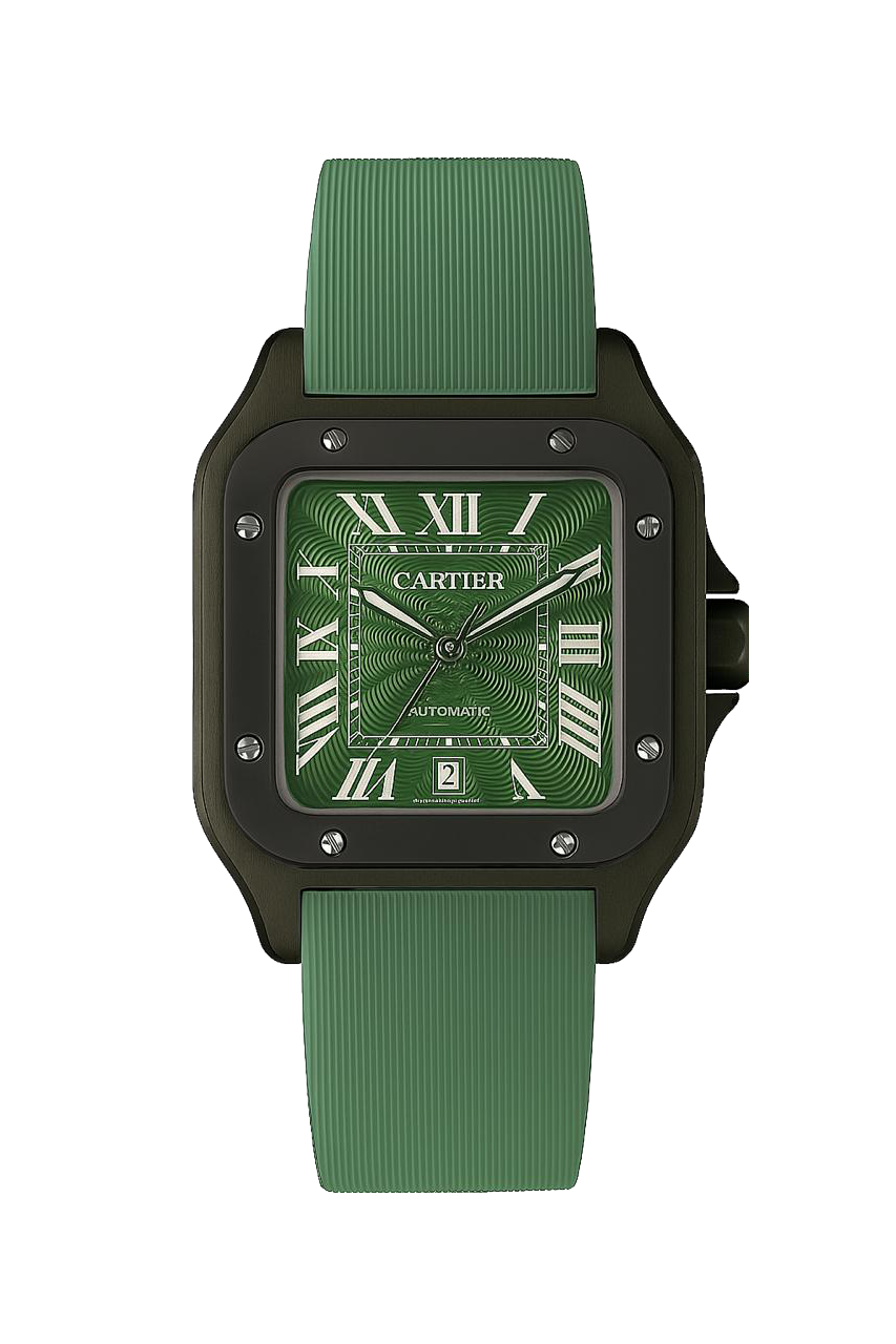 Cartier Rubber Green Men