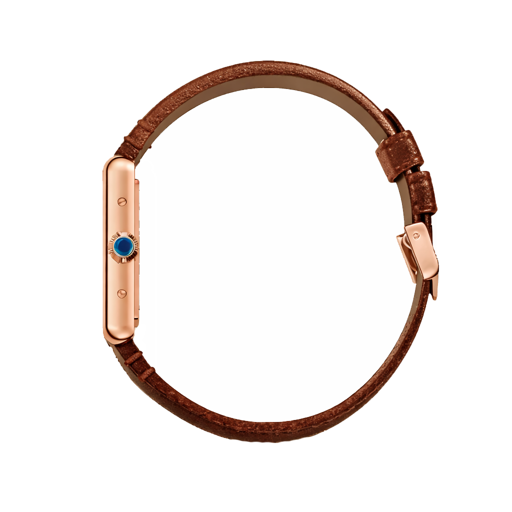Cartier Tank Brown/Rosegold Men