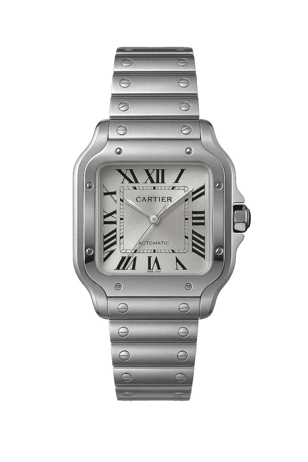 Cartier Santos Silver Dial Men