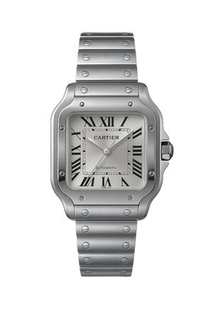 Cartier Santos Silver Dial Men