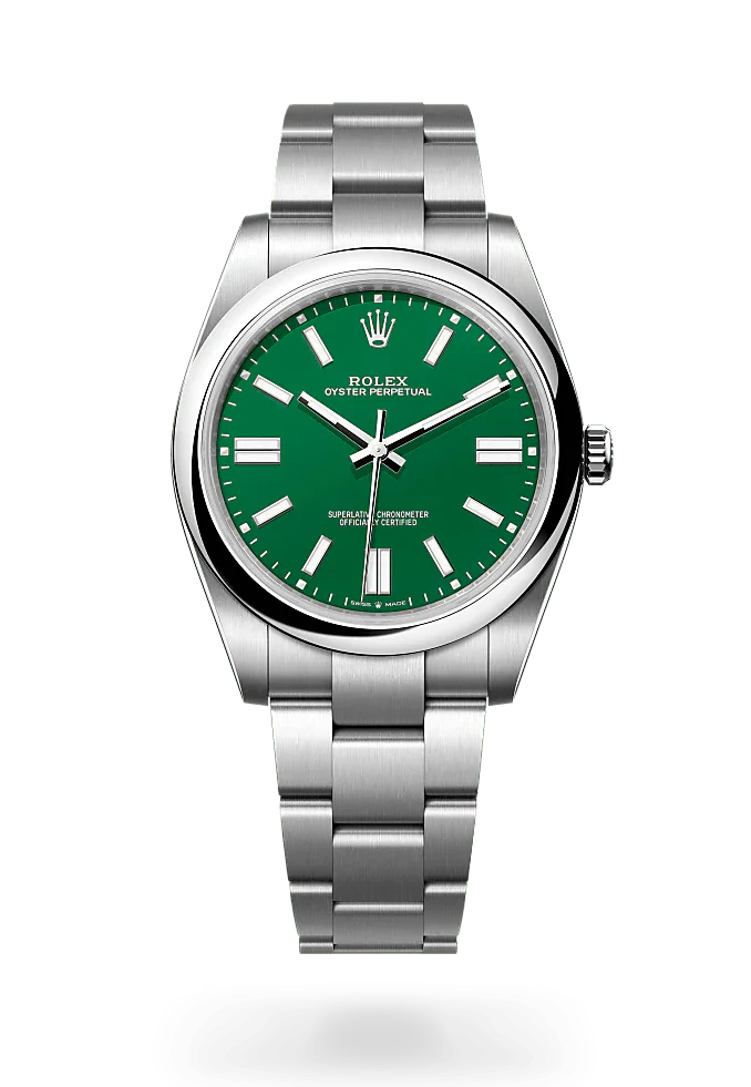 Rolex Perpetual Green Dial Men