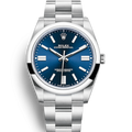 Rolex Oyster Blue Dial Men