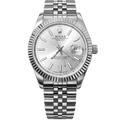 Rolex Oyster Datejust Glassy Back White Dial Men