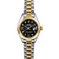 Rolex Datejust Silver/Gold Black Dial Women Small