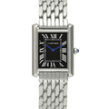 Cartier Tank Silver Black Men