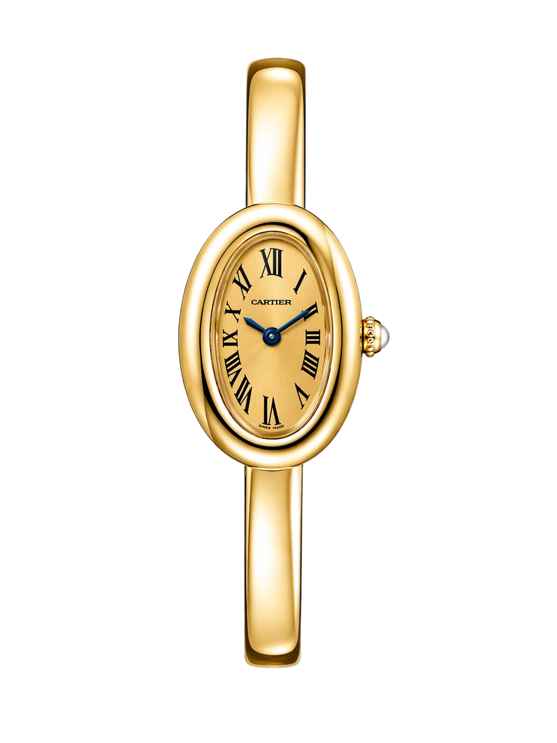 Cartier Baignoire Bracelet Gold Dial Women