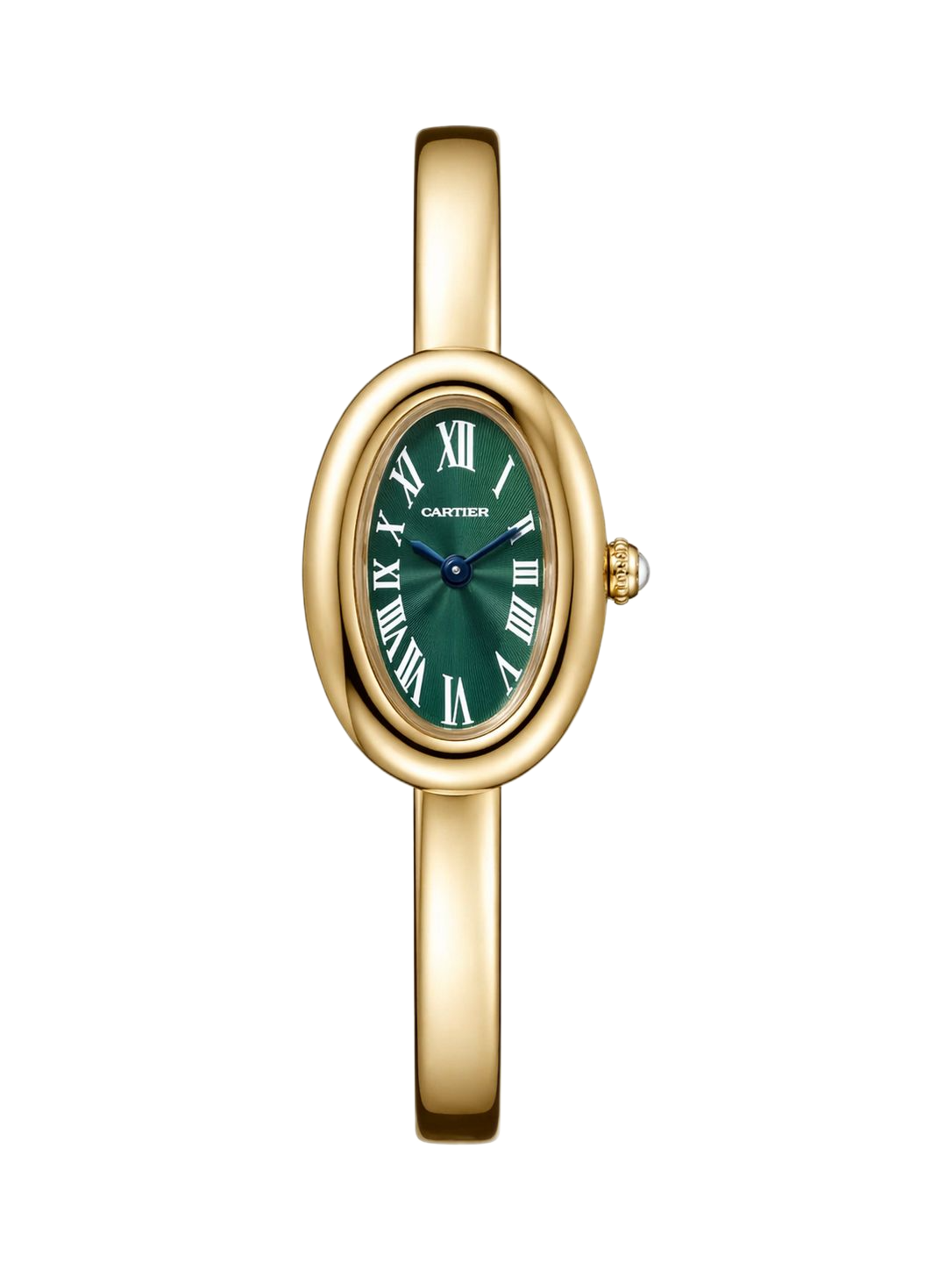 Cartier Baignoire Bracelet Green Dial Women