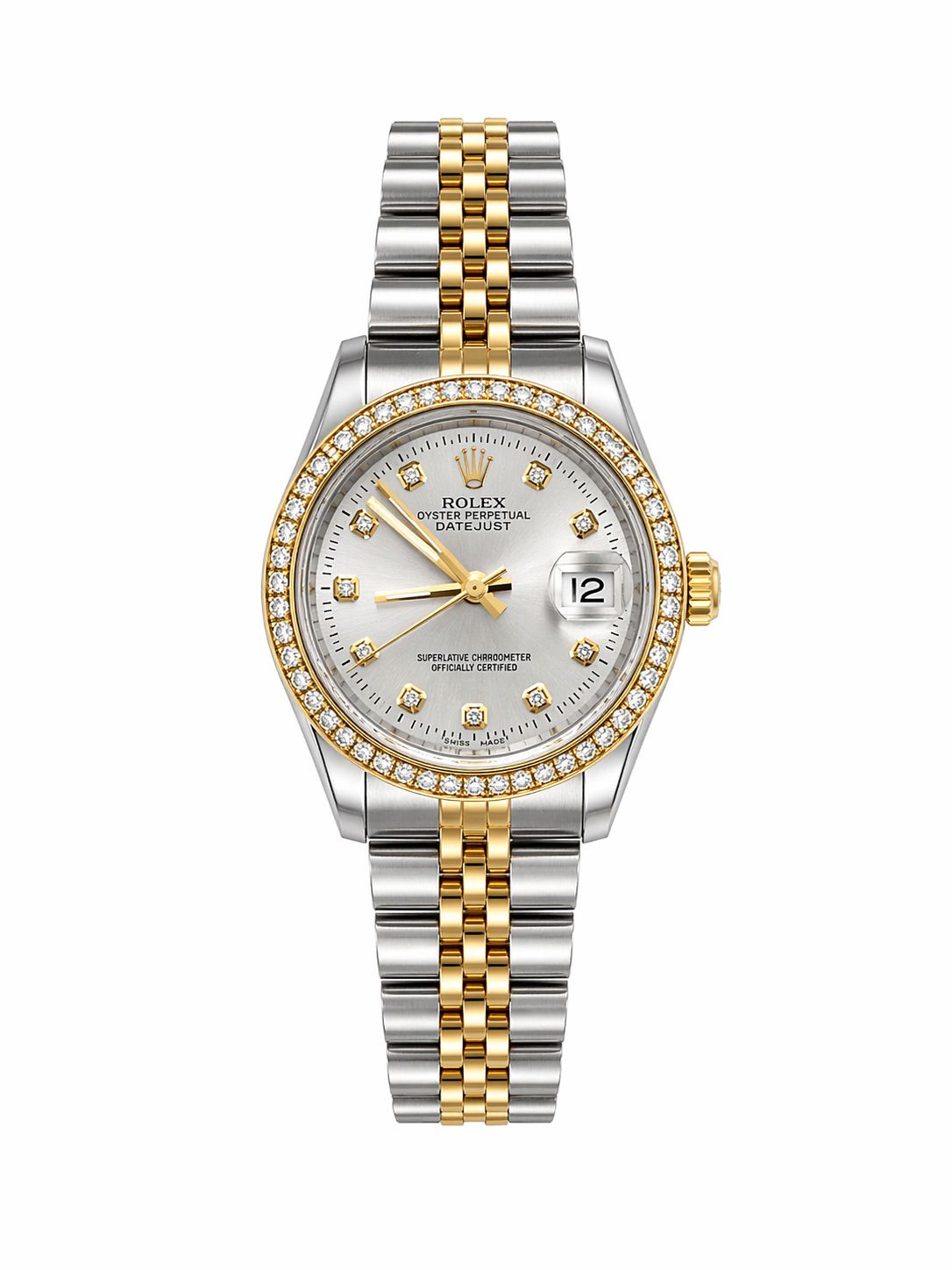 Rolex Oyster White Dial Women