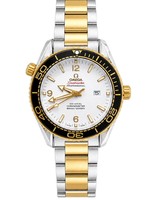 Omega Seamaster Planet Ocean 600M Gold White Dial