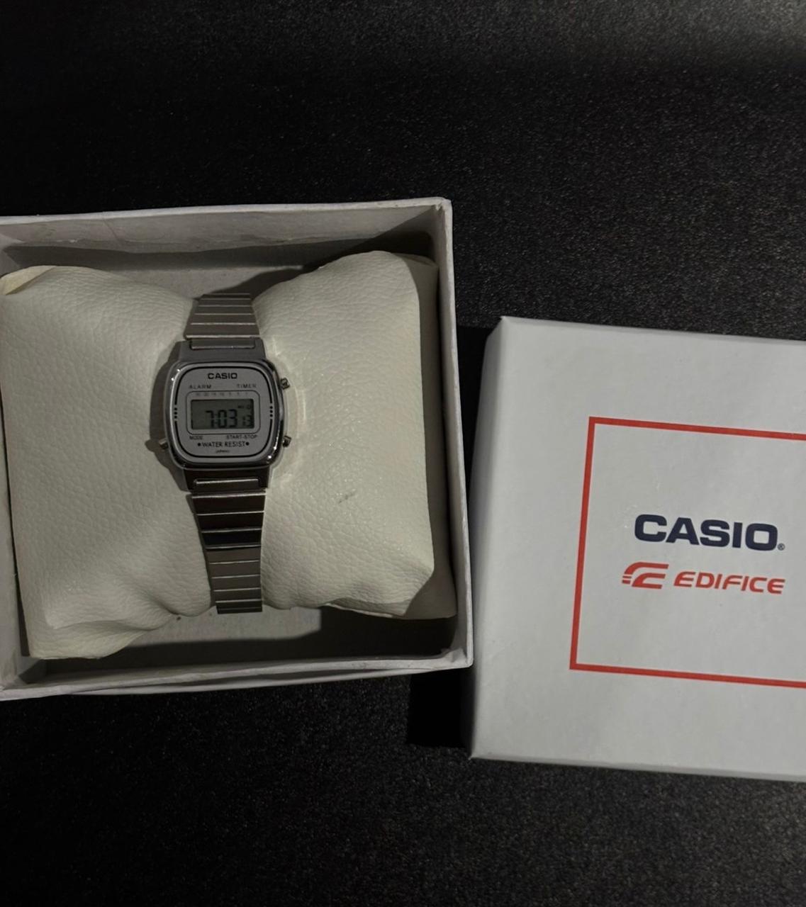 Casio Digital All Silver Women