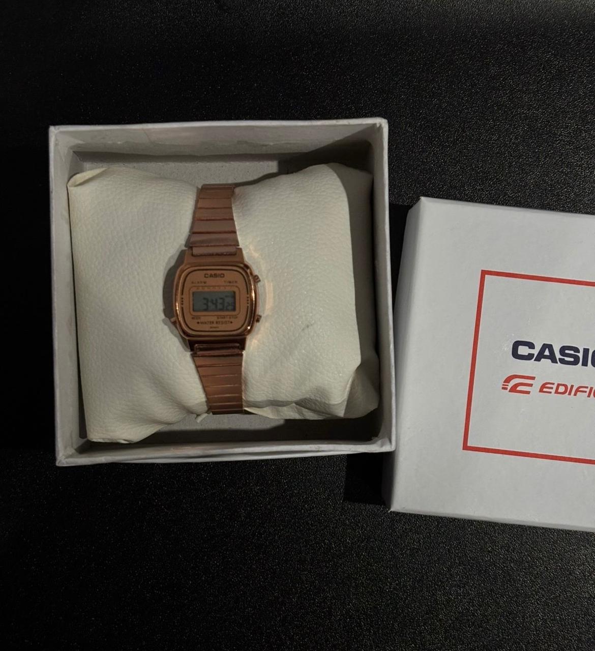Casio Digital Rose Gold Women