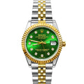 Rolex Datejust Gold/Green Dial Women