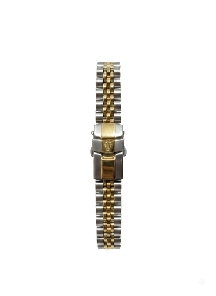 Rolex Oyster Gold/Red Dial Women