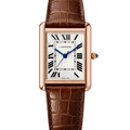 Cartier Tank Brown/Rosegold Men