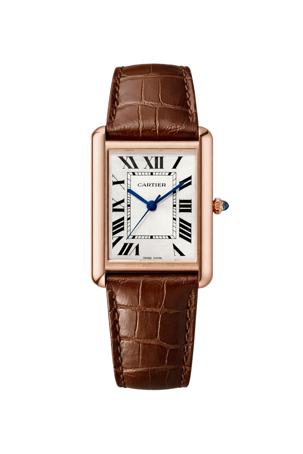 Cartier Tank Brown/Rosegold Men