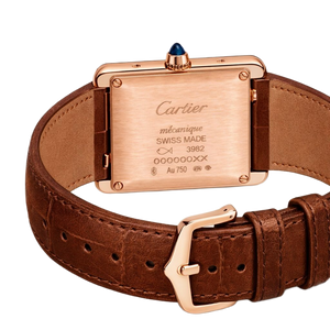 Cartier Tank Brown/Rosegold Men