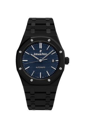 AP Royal Oak All Black Blue Dial Men