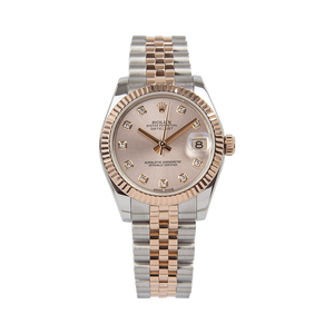 Rolex Datejust Silver/Rosegold Dial Women